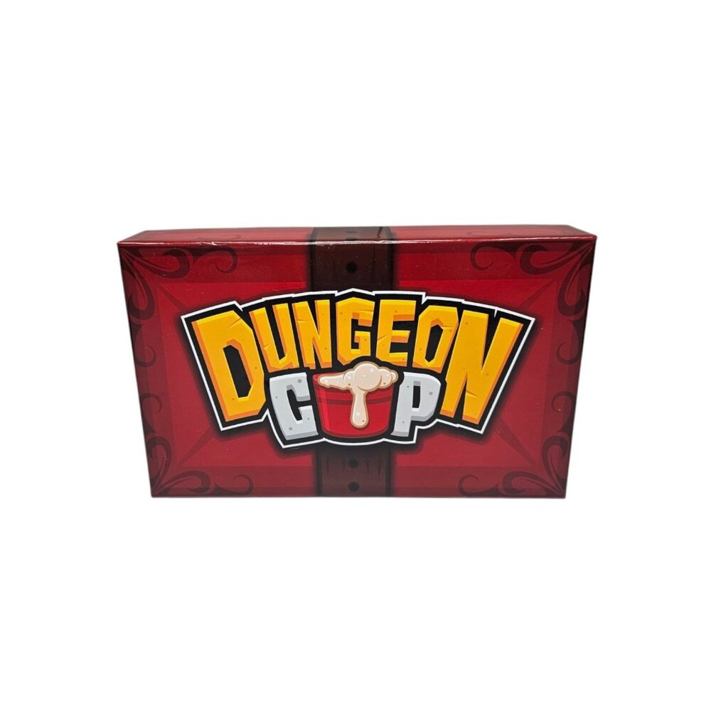 Dungeon Cup Kickstarter Beer Pong Game COMPLETE Strategy Party Red Helm Games